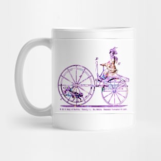 Old Fashioned Bicycle Victorian Etching Mug